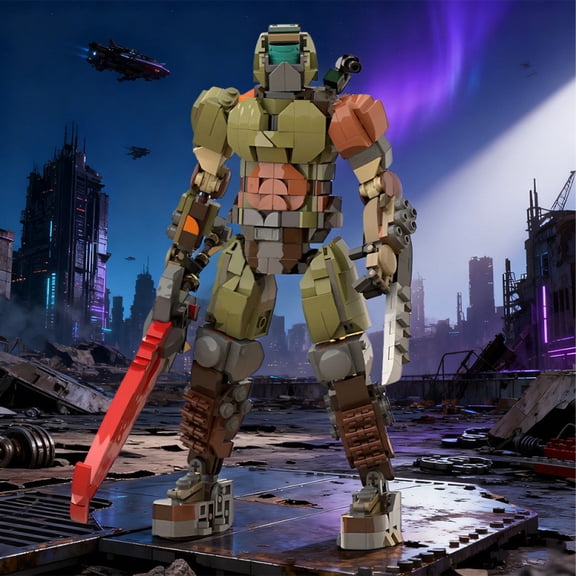 Doom Slayer Building Blocks Set Iconic Video Game Character Detailed Collectors Item Compatible with Major Brick Brands