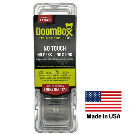 DoomBox Enclosed Mouse Trap | Household Supplies | Safe for Kids & Pets | Made in USA (1)