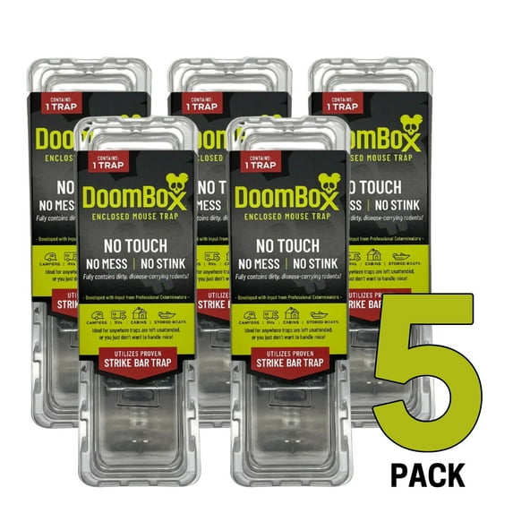 DoomBox Enclosed Mouse Trap | Household Supplies | Safe for Kids & Pets | Made in USA (5)
