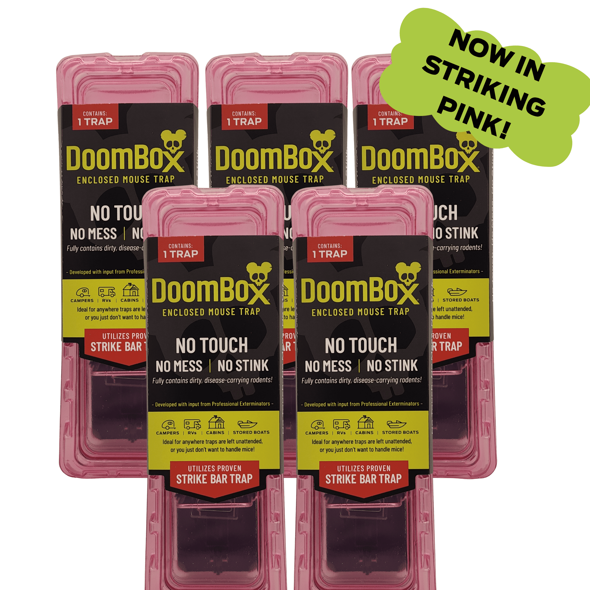 DoomBox Enclosed Mouse Trap | Household Supplies | Safe for Kids & Pets | Made in USA (5)