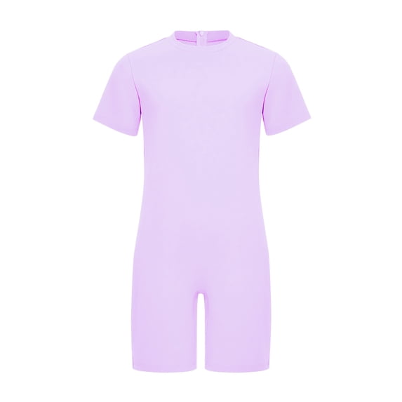 Doomiva Adaptive Clothing for Kids Special Needs Autism Sensory Jumpsuit Anti-Strip Romper Bodysuit with Back Zipper Lavender 12