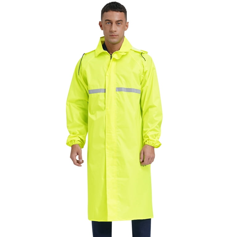 Raincoat with reflective strips sales