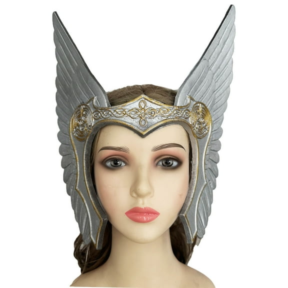 Doomiva Antique Angel Wing Crown Headband Medieval Warrior Headpiece for Ancient Egyptian Queen Head Tiara Silver One Size