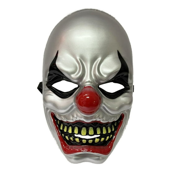 Doomiva Creepy Clown Mask Scary Clown Mask Zombie Mask Clothing Accessories for Adults Men Women 1Pc One Size