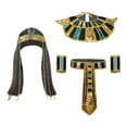 thumbnail image 1 of Doomiva Egyptian Queen Cospaly Accessories Cleopatra Wig Neck Collar Wristbands Nile Queen Pharaoh Carnival Accessory Black One Size, 1 of 6