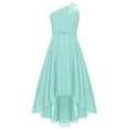 thumbnail image 1 of Doomiva Flower Girls One Shoulder Dress Wedding Pageant Dresses Princess Birthday Party Gown Mint Green 16, 1 of 5