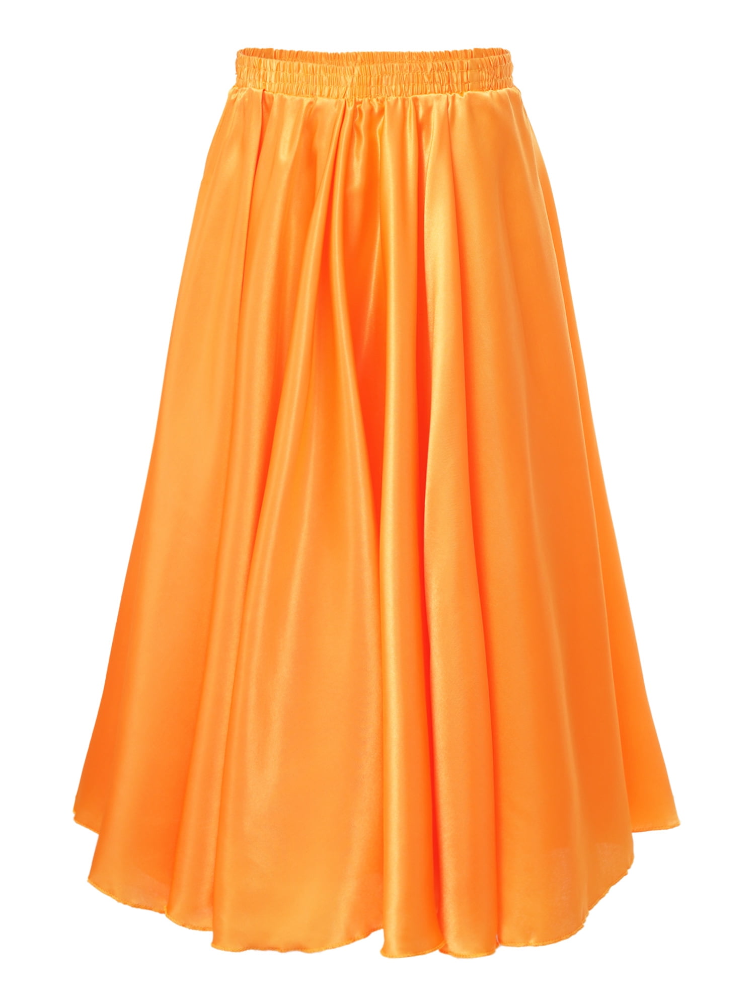 Doomiva Girls Long Full Circle Dance Skirt Gypsy Latin Spanish Flamenco