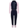 thumbnail image 1 of Doomiva Kids Athletic Swimsuits Boys Girls Upf 50+ Full Body Cover Wetsuits Beach Rash Guards Pink 135/3XL, 1 of 3