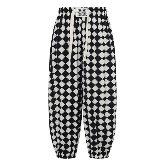 Doomiva Kids Boys Girls Casual Loose Yoga Sports Dance Harem Pants Hippie Beach Trousers Palazzo Pants Type D 5-6