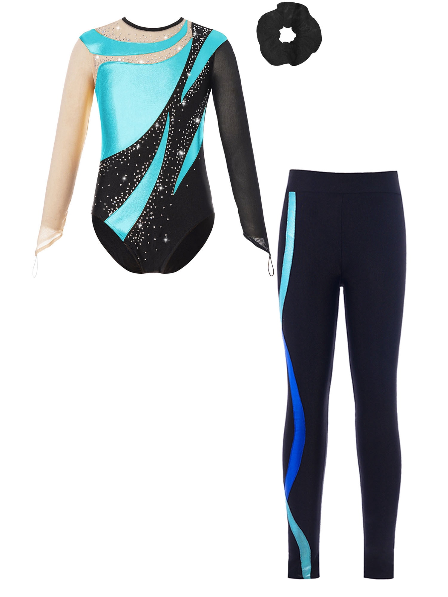 Doomiva Kids Girls Athletic Ballet Unitard Gymnastics Dance Leotard ...