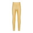 thumbnail image 1 of Doomiva Kids Girls Athletic Dance Leggings Compression Pants Sports Workout Yoga Skating Skinny Tights Yellow 8, 1 of 7
