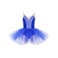 thumbnail image 1 of Doomiva Kids Girls Camisole Ballet Leotard Tutu Skirt Swan Lake Fancy Princess Dance Dress Ballerina Outfit Royal Blue 8, 1 of 7