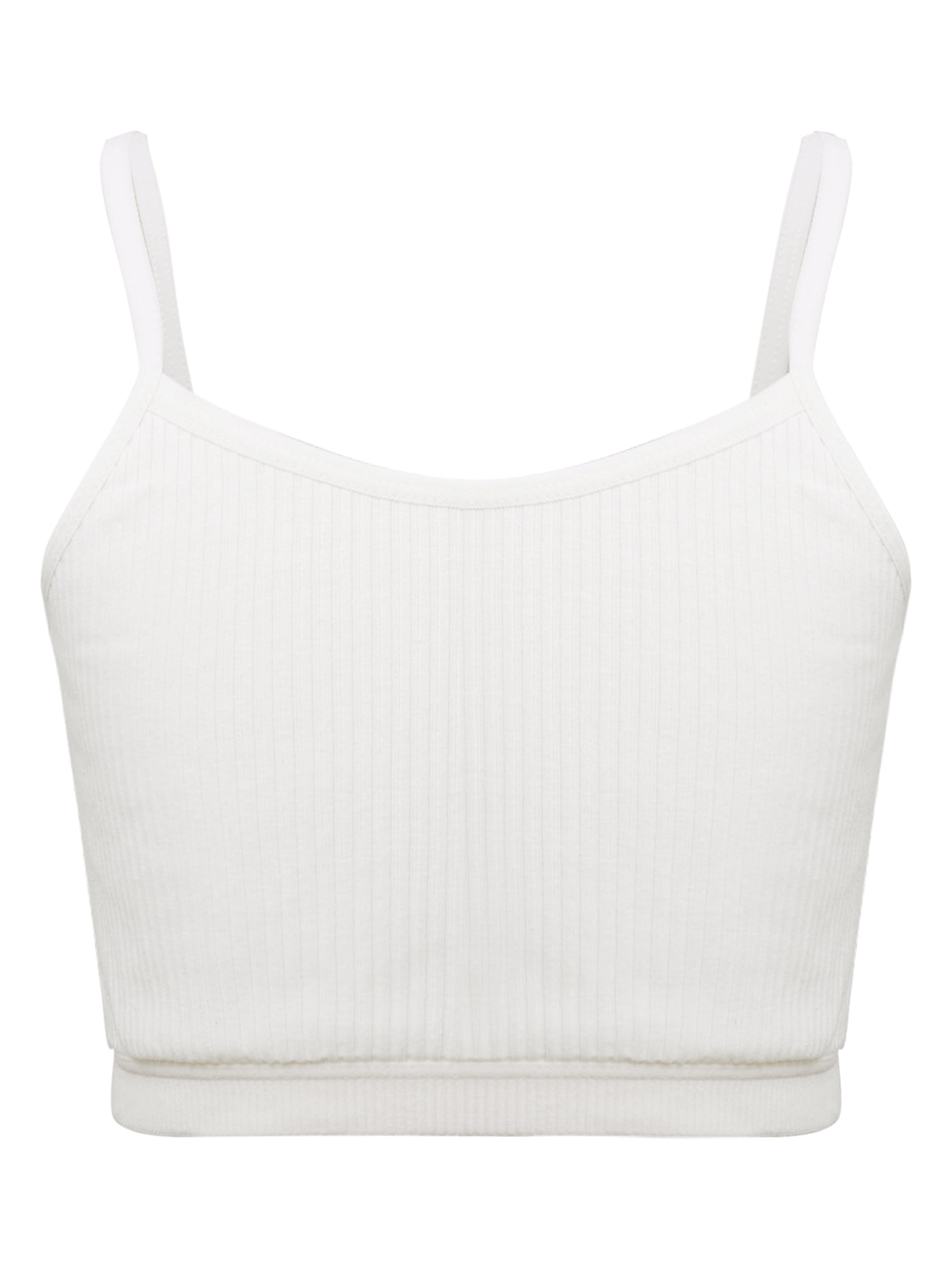 DPois Enfant Fille Ensemble De Sport 2 Pièces Brassière Pantalon Jogging Yoga Legging Survêtements Athlétique Élastique Collant Danse Crop Top Sans Manches Bleu Clair 5-6 Ans