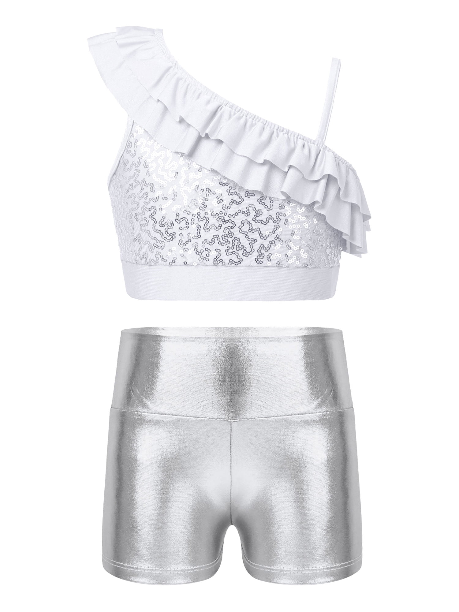 Débardeur Sport Fille Doomiva - Crop Top Danse, Ballet, Gym - Taille 4 à 16 Ans - Polyester/Spandex