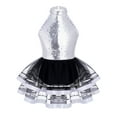 thumbnail image 1 of Doomiva Kids Girls Sequins Halter Ballet Tutu Dress Ballerina Leotard Jazz Latin Modern Dance Performance Costume Silver 10, 1 of 7