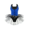 thumbnail image 1 of Doomiva Kids Girls Sequins Straps Back Tuxedo Ballet Leotard Tutu Dress Jazz Latin Modern Dance Costume Blue 8, 1 of 6