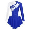 thumbnail image 1 of Doomiva Kids Girls Shiny Rhinestone Figure Ice Skating Dance Dress Gymnastics Ballet Leotard Dress Royal Blue 10, 1 of 5