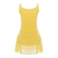 thumbnail image 1 of Doomiva Kids Girls Sleeveless Ballet Dance Dress Gymnastic Ballerina Outfits Lyrical Modern Dancewear Yellow 3-4, 1 of 7