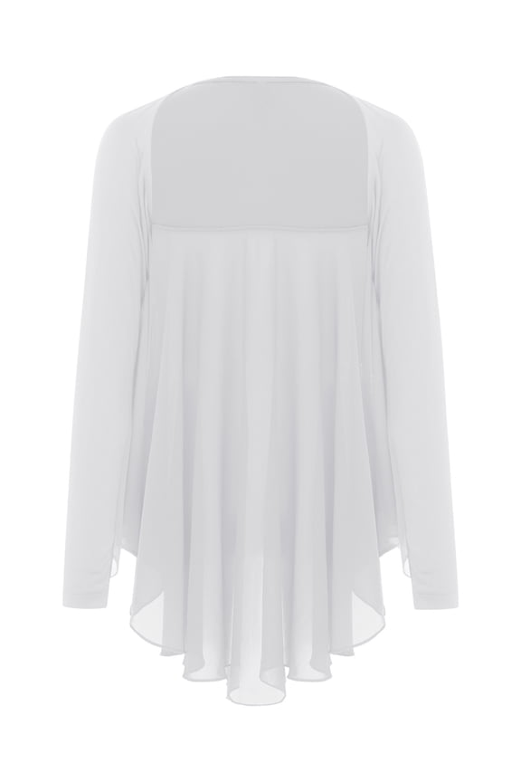 Kids Girls Worship Praise Dance Angel Wing Drapey Shrug Top Liturgical Celebration of Spirit Tunic Shirt White 6