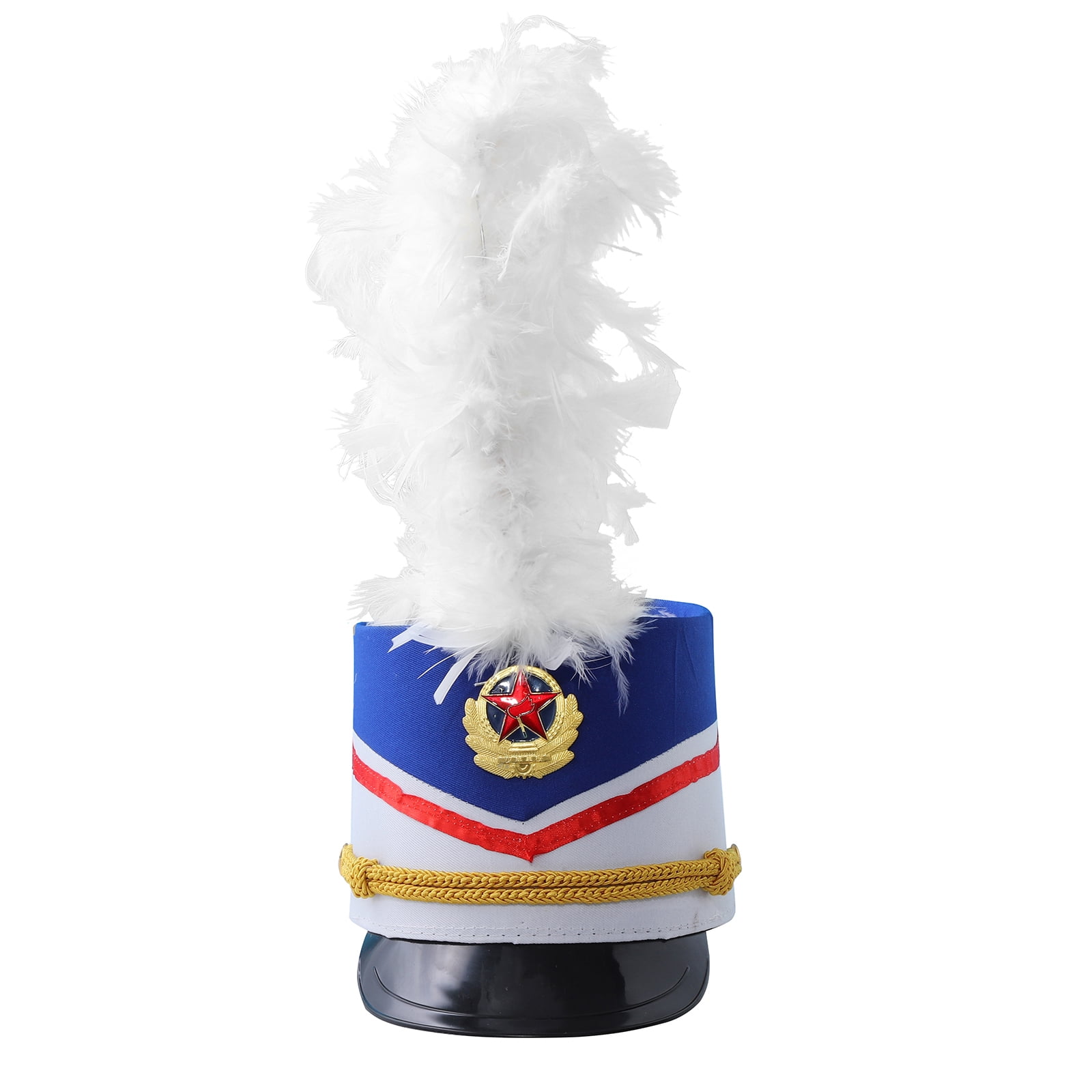 IEFIEL Chapeau Melon à Plume Pour Adulte Et Enfant - Déguisement De Tambour-Major, Carnaval Et Cosplay