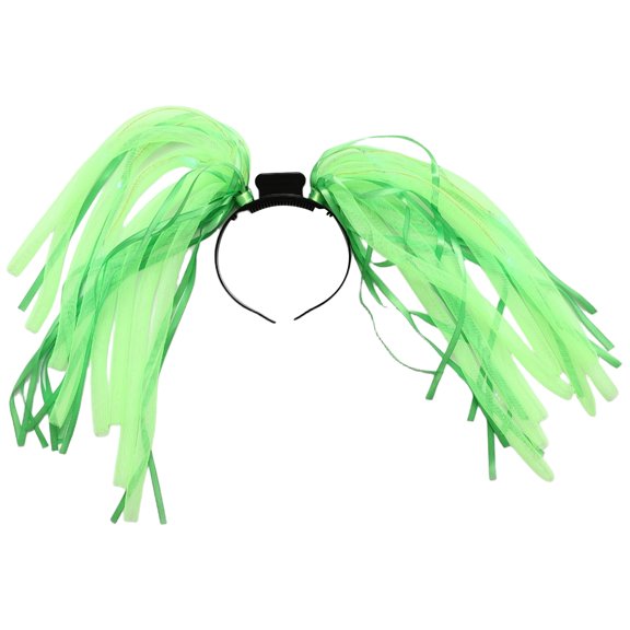 Doomiva Light Up Headband Led Noodle Bridal Headbands Glow Party Hair Accessories For Women Green One Size