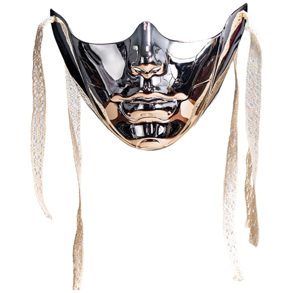 Doomiva Mechanical Cyborg Mask Venetian Half Face Mask for Mardi Gras Masquerade Party Type I One Size