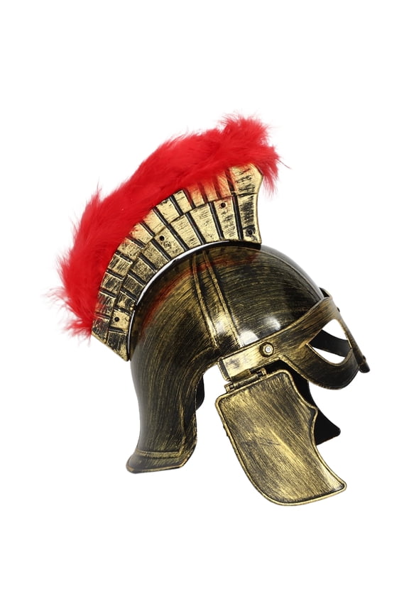 Medieval Knight Soldier Warriors Helmet Hat Ancient Roman Spartans Gladiator Hat Gold B One Size
