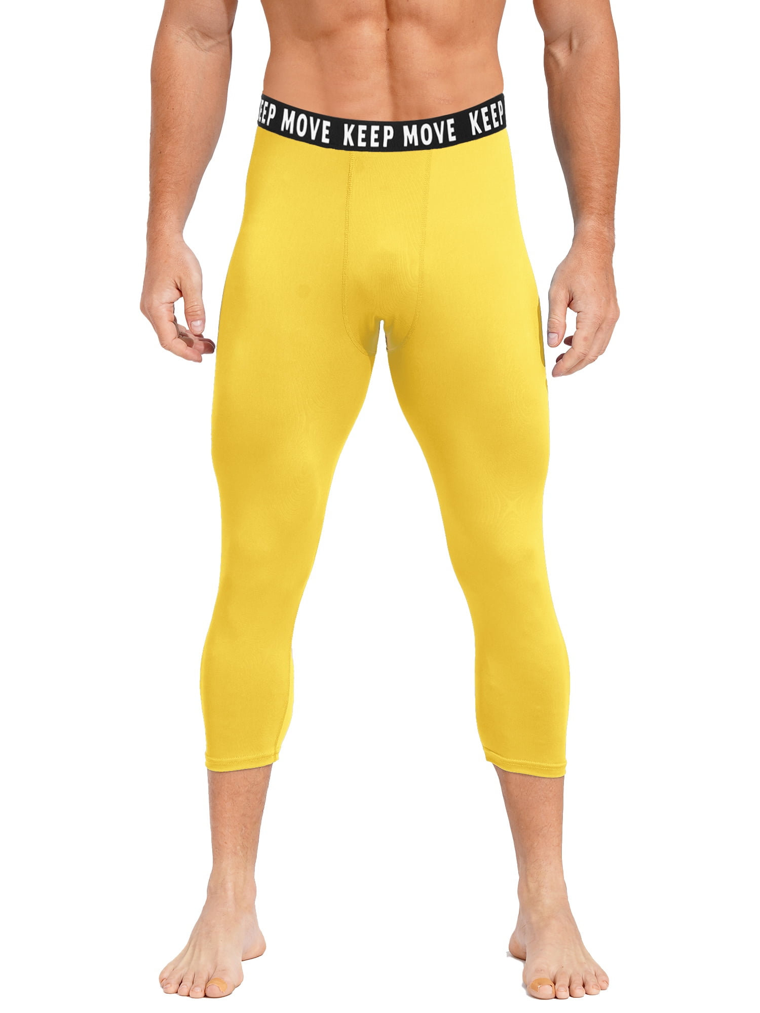 Haitryli Men's Athletic Compression Pants Cool Dry Gym Leggings