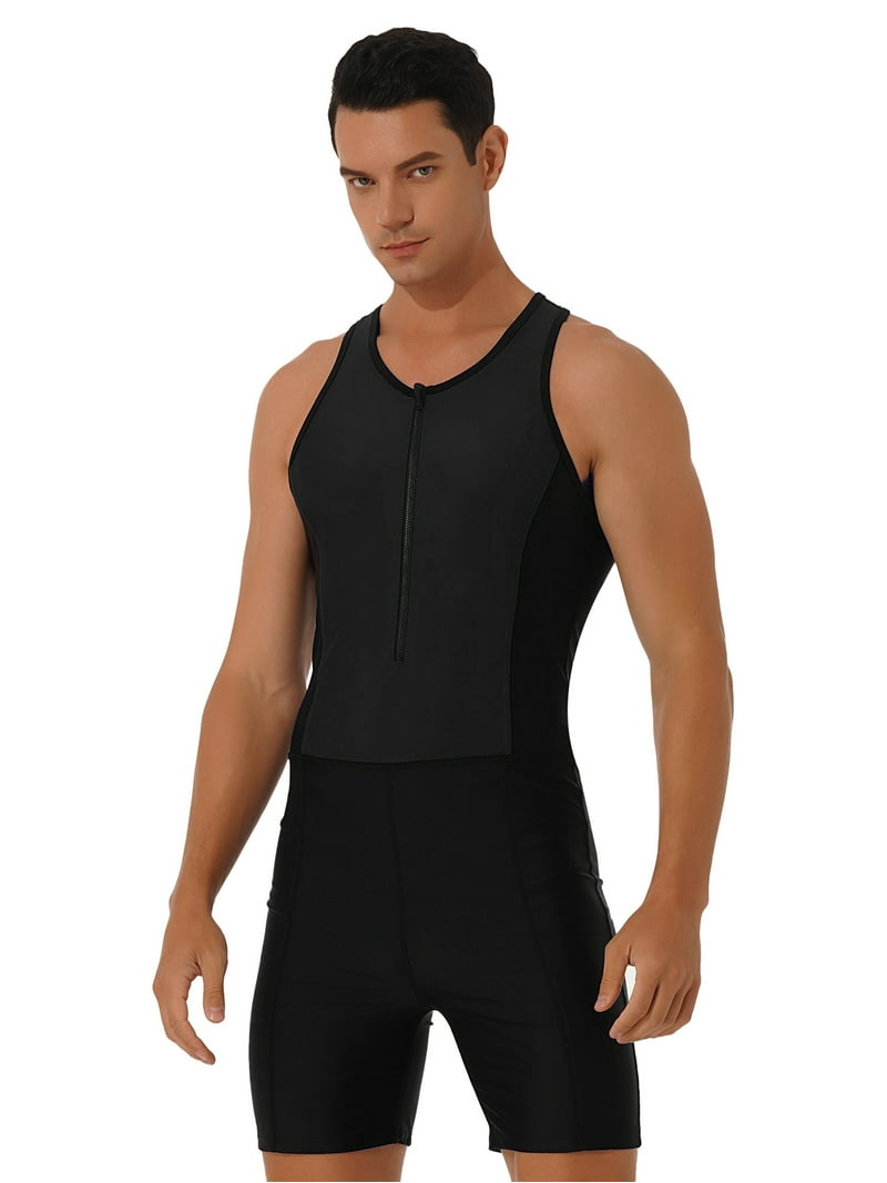 Doomiva Men's One Piece Swimwear Swimsuit Wetsuit Tank Top
