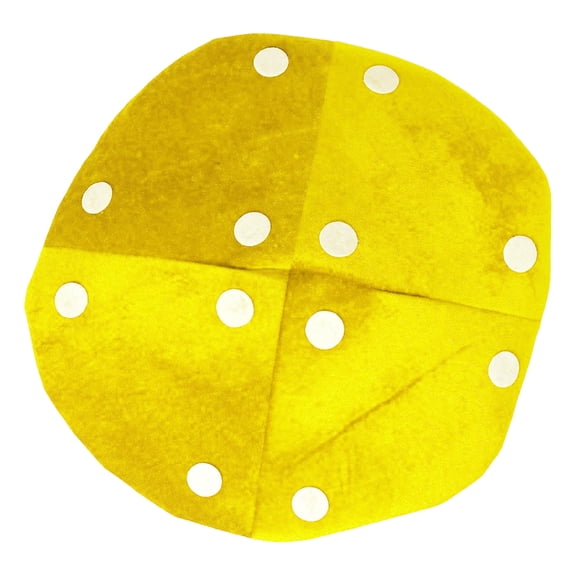 Doomiva Mushroom Hat for Adults Kids Renaissance Medieval Hat Cpae Set 1Pc Yellow Hat One Size