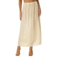 thumbnail image 1 of Doomiva Women's Half Slips Underskirts Long Satin Slip Skirt Petticoat for Under Dress 90cm Champagne 3XL, 1 of 7