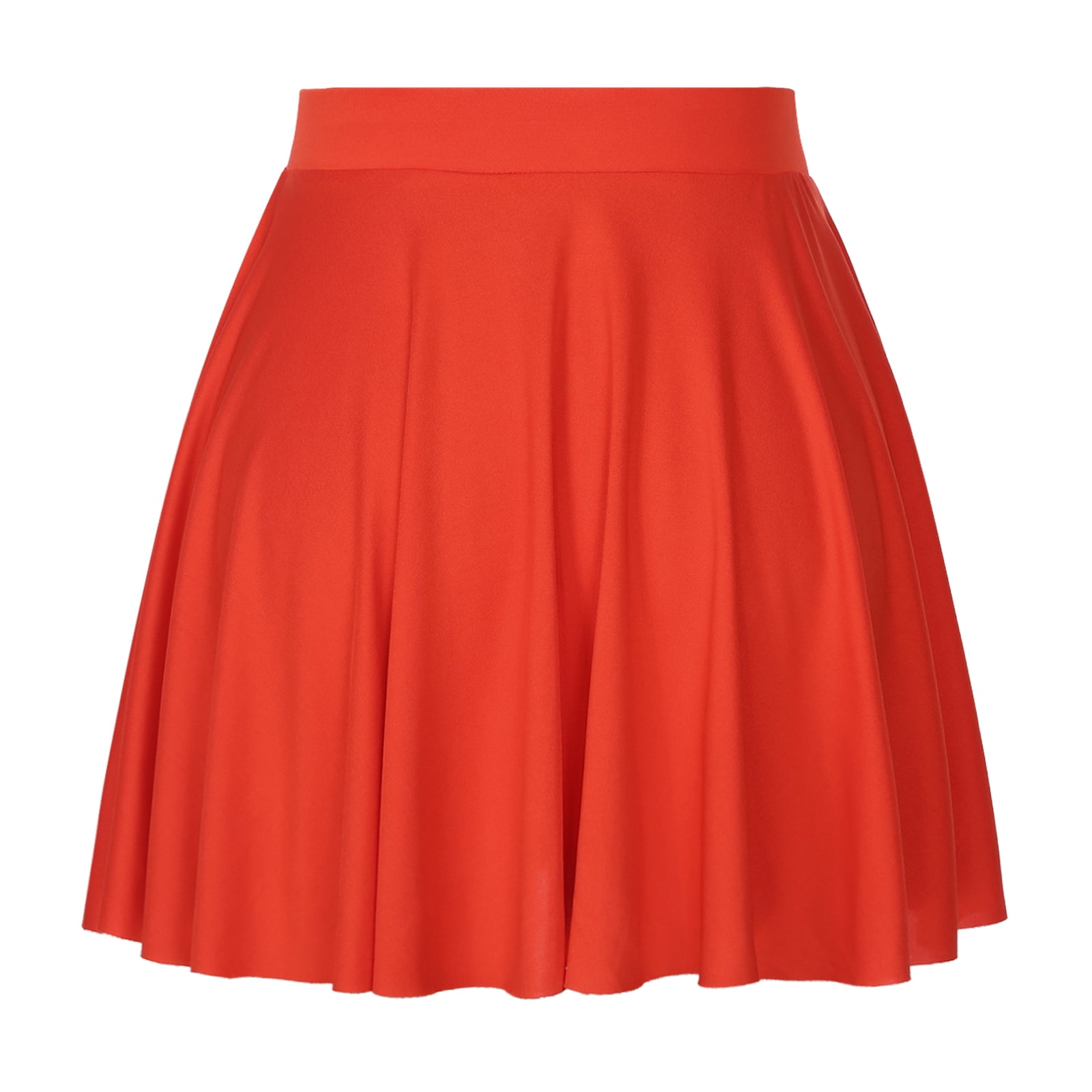 Made by Johnny Women s Mini High Waist Stretchy Flared Skater Skirt M BLACK Walmart