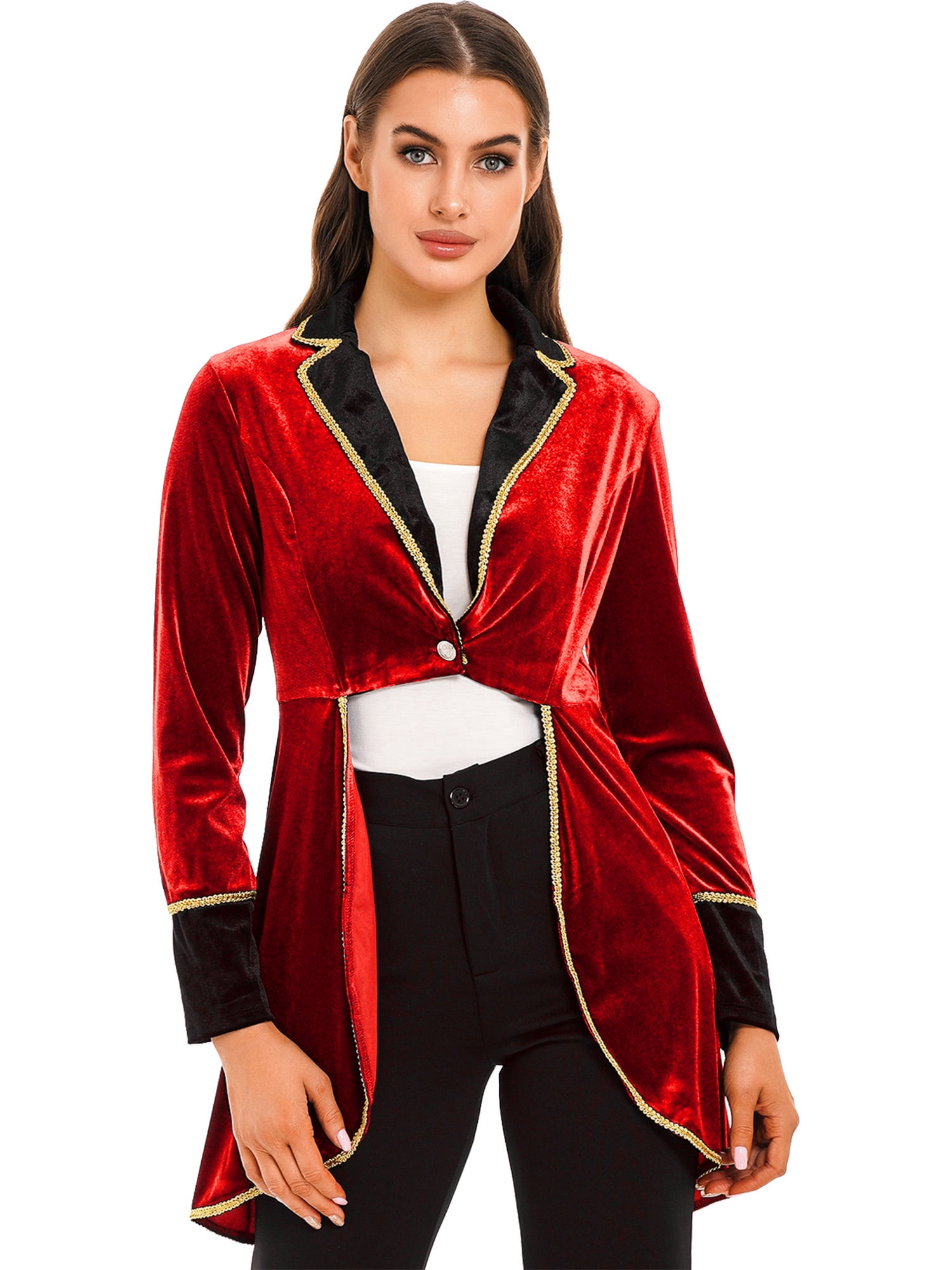 Red Sequined Tailcoat Jacket Costume | Blossom Costumes