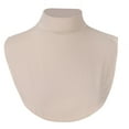 thumbnail image 1 of Doomiva Womens Mock Neck Detachable Collar Half Tops Winter Turtleneck Removable Half Shirt Undershirt Tops Neck Warmer Accessories Beige One Size, 1 of 5