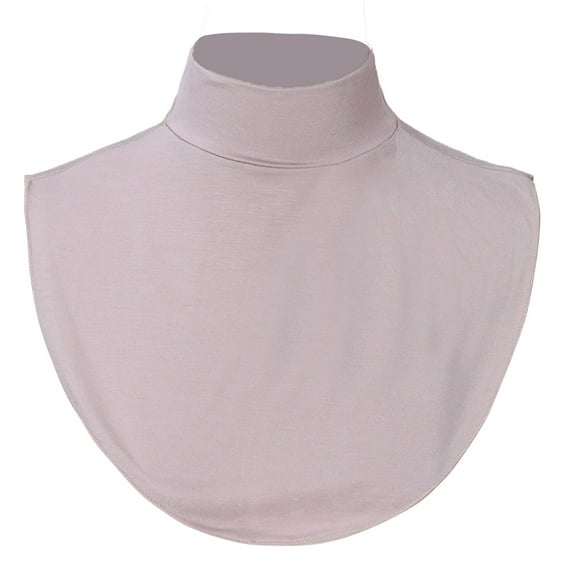 Doomiva Womens Mock Neck Detachable Collar Half Tops Winter Turtleneck Removable Half Shirt Undershirt Tops Neck Warmer Accessories Light Purple One Size