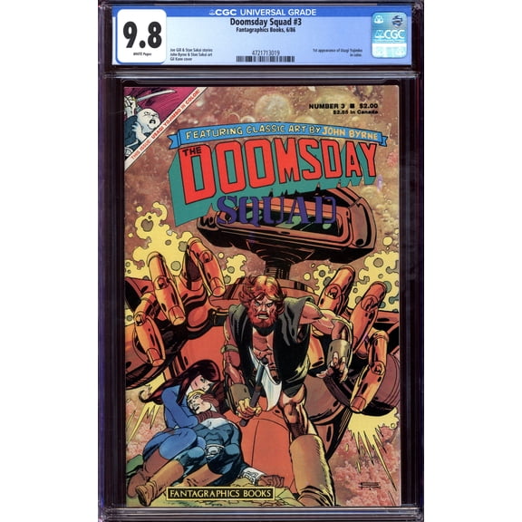 Doomsday Squad #3 - CGC 9.8 Comic Book