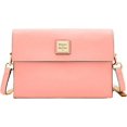 thumbnail image 1 of Dooney & Bourke Beacon East West Flap Crossbody Bag, pink, 1 of 2