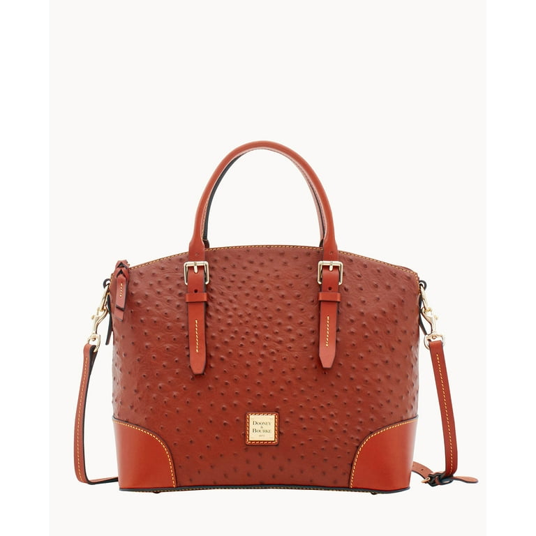 Dooney and bourke ostrich domed satchel 2025