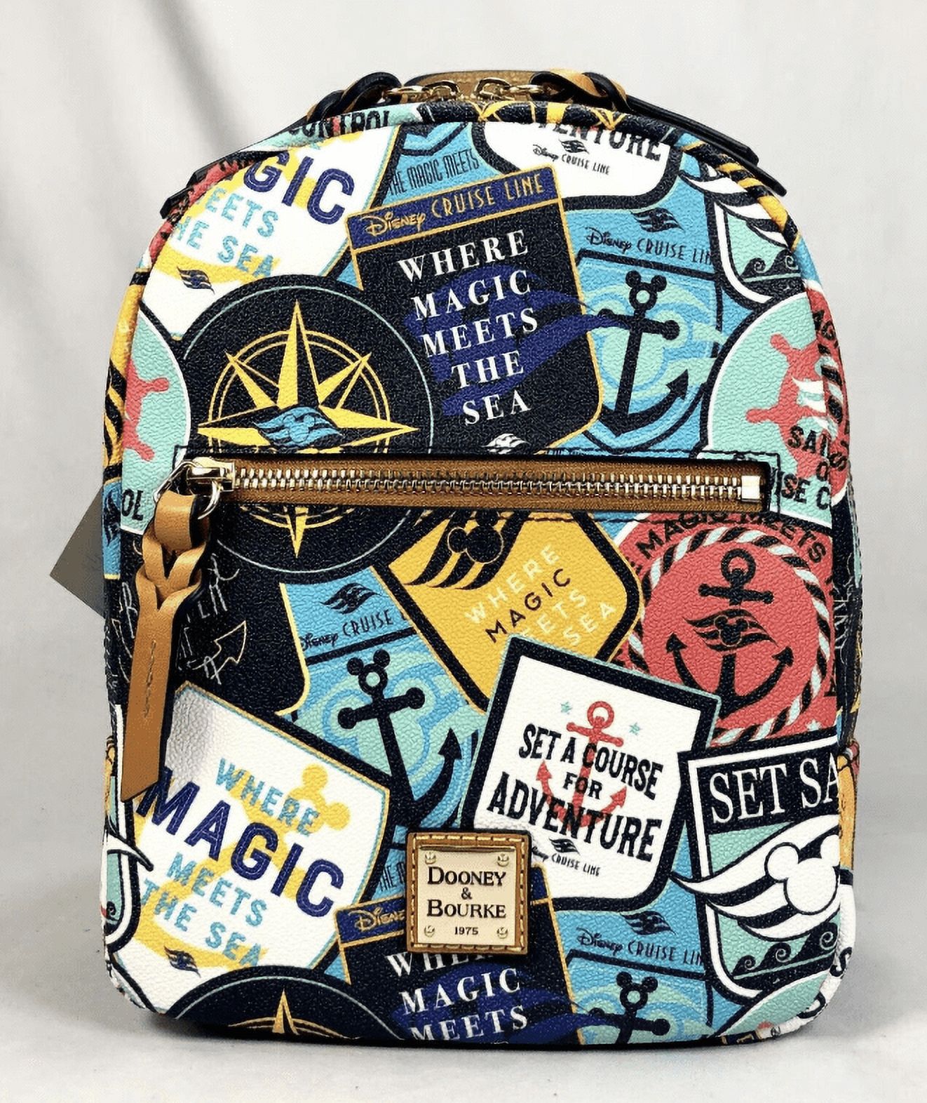Dooney & Bourke Disney Cruise Line Luggage Stickers Backpack 