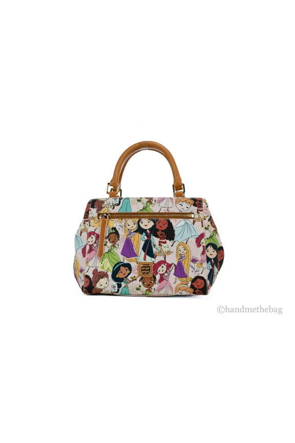 Disney Princess Pink Coated Satchel Crossbody Handbag Purse