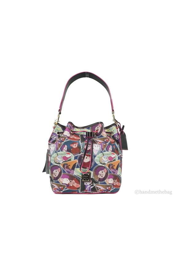 Disney Rescuers Coated Canvas Drawstring Bucket Shoulder Handbag