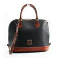 thumbnail image 1 of dooney & bourke pebble zip zip satchel black, 1 of 5