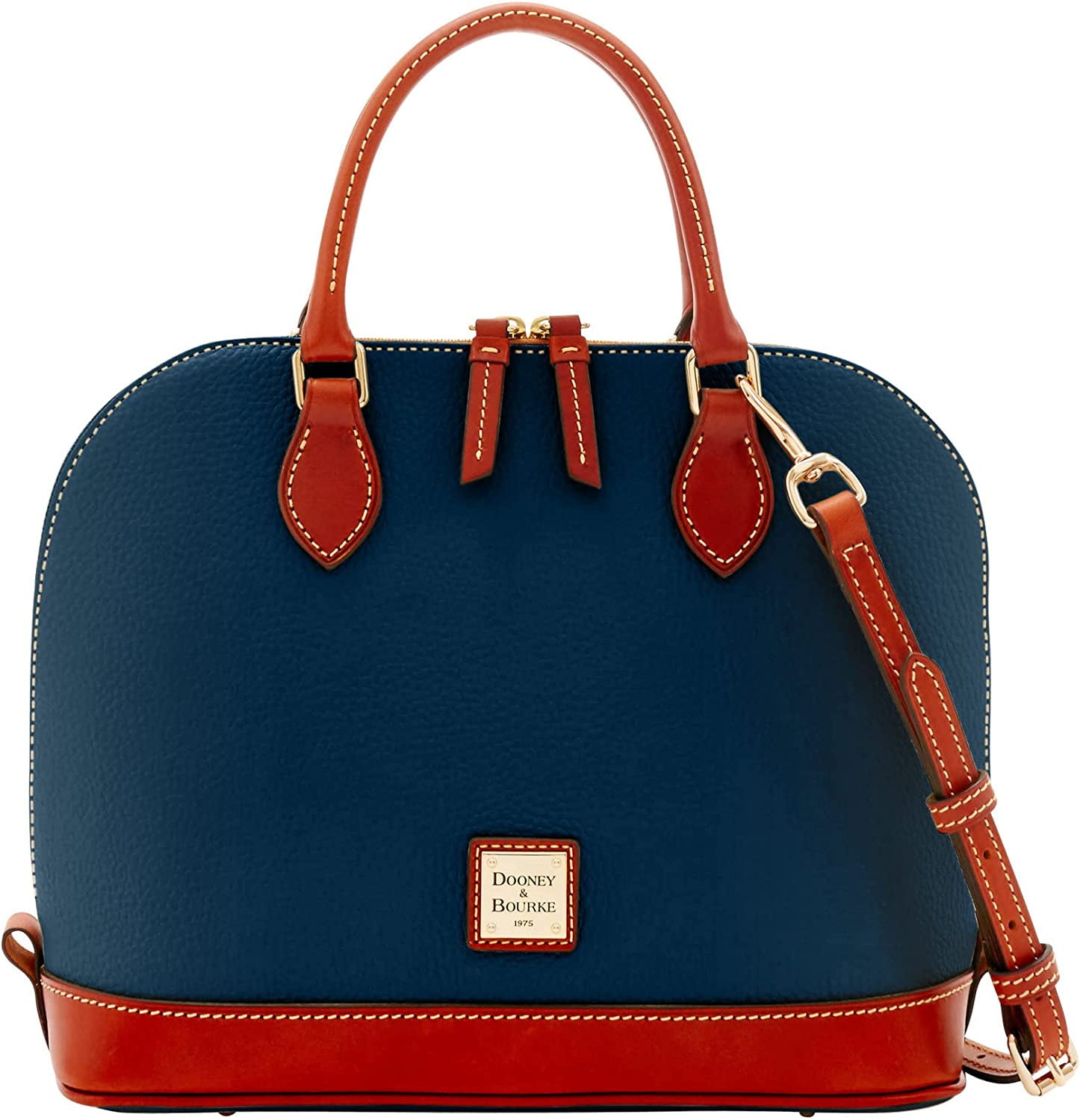 Dooney & Bourke Elsie ジップ サッチェルバッグ 2way Dooney & Bourke Handbag, Pebble Grain Zip Zip Satchel One