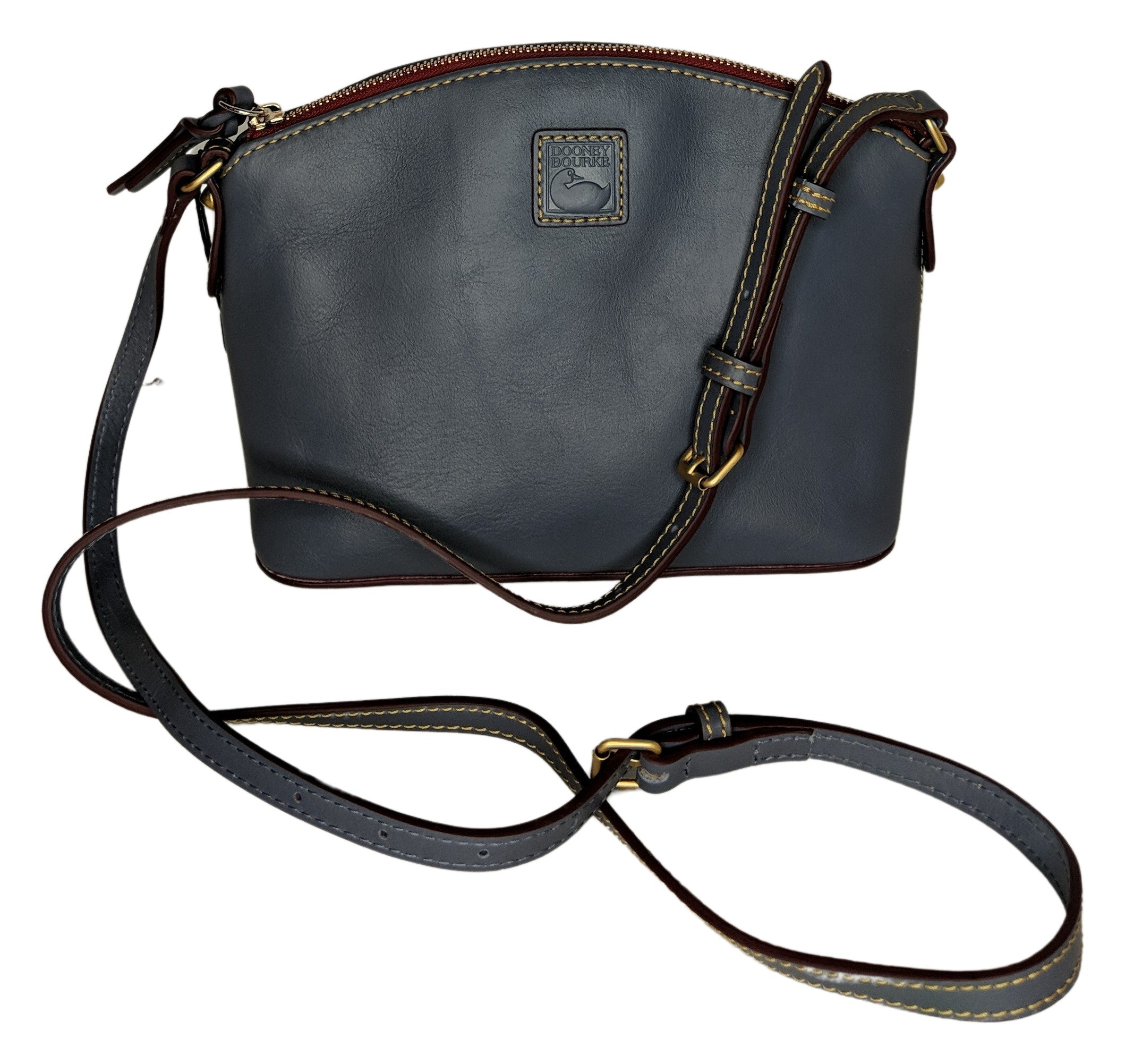 Dooney & Bourke Sz Small Florentine Leather Suki Crossbody Blue Handbag Women's Bag