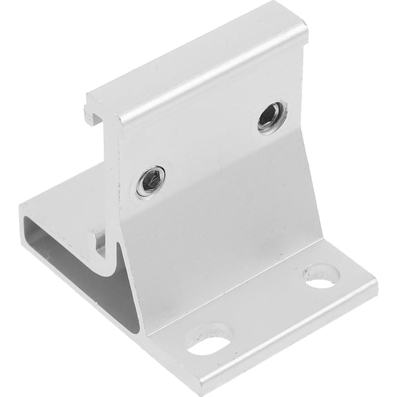 DINHEAROM Curtain Track Mounting Bracket Slide Track Corner Bracket Stainless Steel 1Pack
