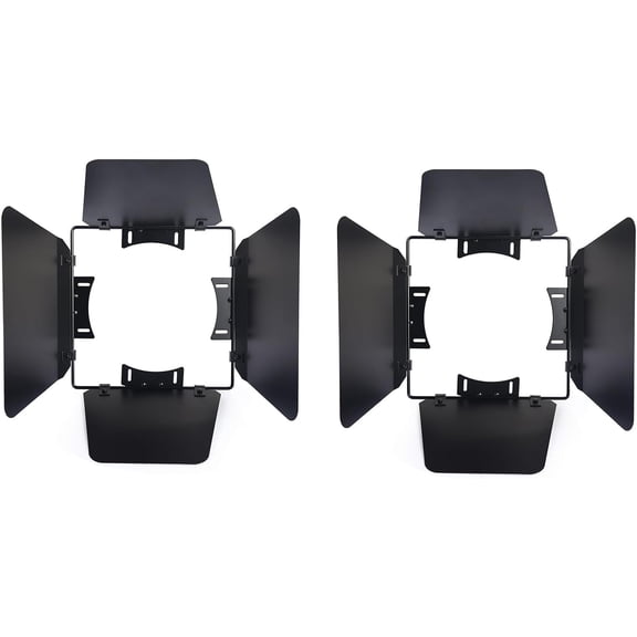 Door Adjuster Stage Lighting Line Adjuster, Par Lighting Barn Door Line Mask, Light Adjustment Accessories, Suitable for a Variety of Caliber 20cm  1cm Fixtures DIY Retrofit (2pack)