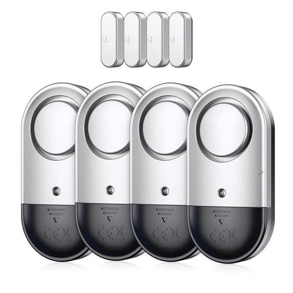 Door Alarm, AMIR Anti-Theft 125DB Door Alarm Window Alarm for Home Office Warehouse Shop Elderly Kids Security 4PCS