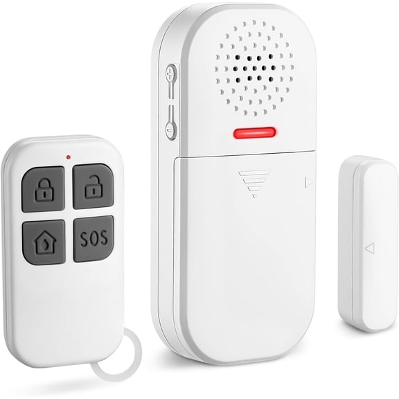 Door Alarm, Door Window Sensor Alarms, Entry Sensor for Home Security with Remote,Adjustable Volume,5 Feature Modes,130dB Loud, Door Alarms for Kids Safety,Dementia Patients,Pool Door, Alzheimers