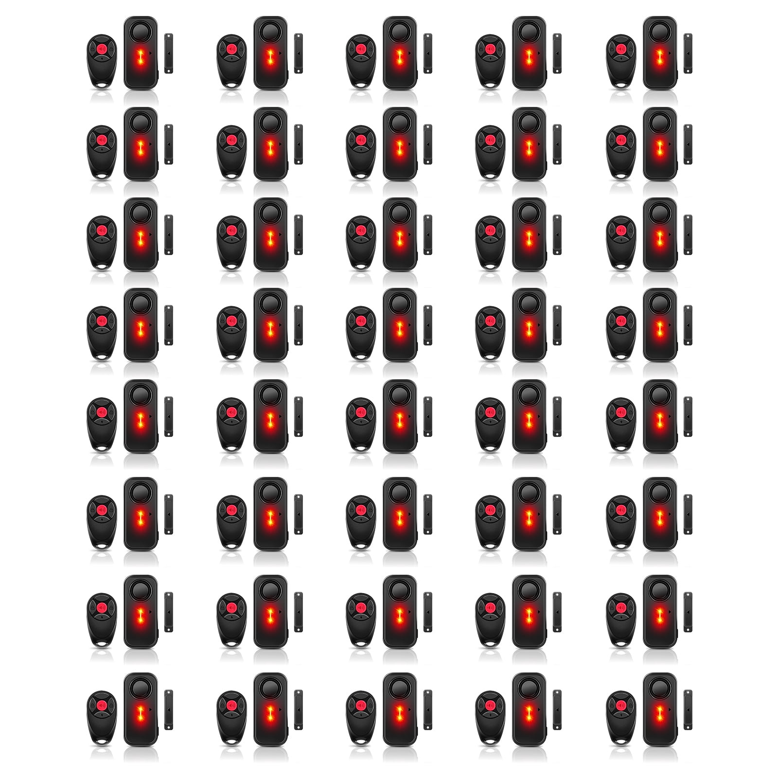 Door Alarm with Remote, GreenCycle 108dB Loud Door and Window Alarms for Pool, Anti-Theft Door Alarms for Kids Safety Home Store Garage Apartment Business Security IP66 Waterproof Indoor/Outdoor,40PK