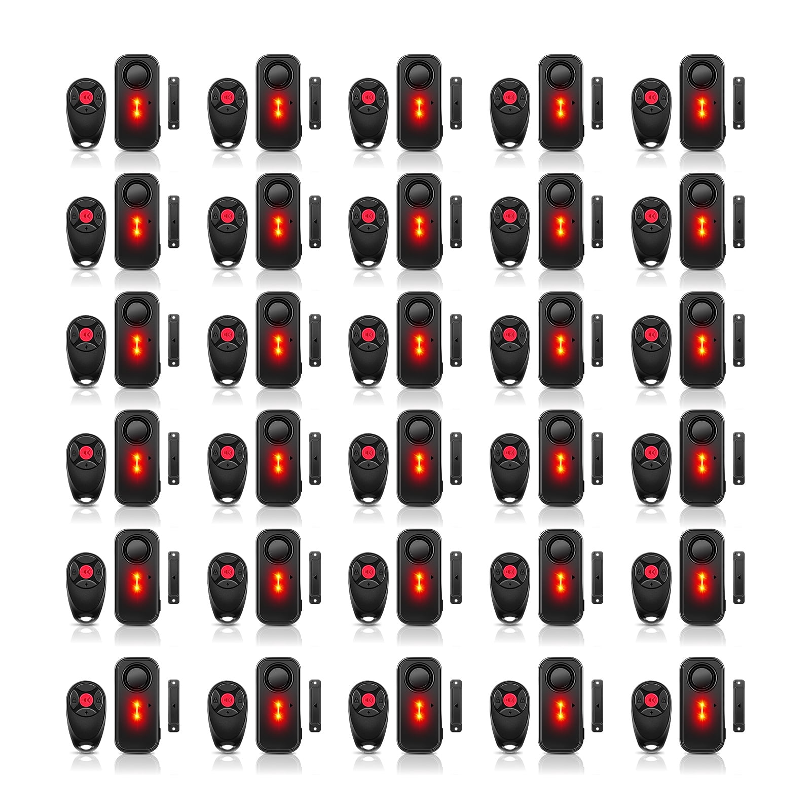 Door Alarm with Remote, GreenCycle 108dB Loud Door and Window Alarms for Pool, Anti-Theft Door Alarms for Kids Safety Home Store Garage Apartment Business Security IP66 Waterproof Indoor/Outdoor,30PK